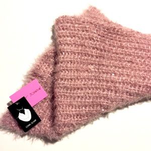 💕 NEW NWT Betsey Johnson cowl infinity pink scarf